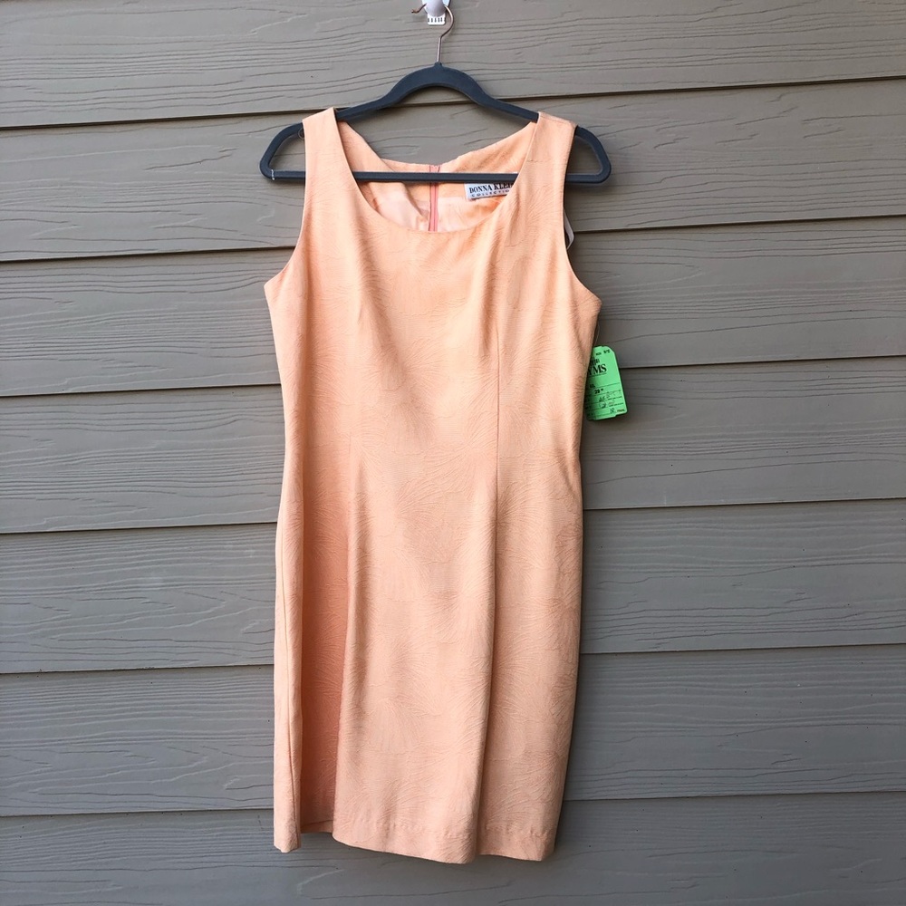 Vintage Donna Klein Sleeveless Sheath Dress Sz 10